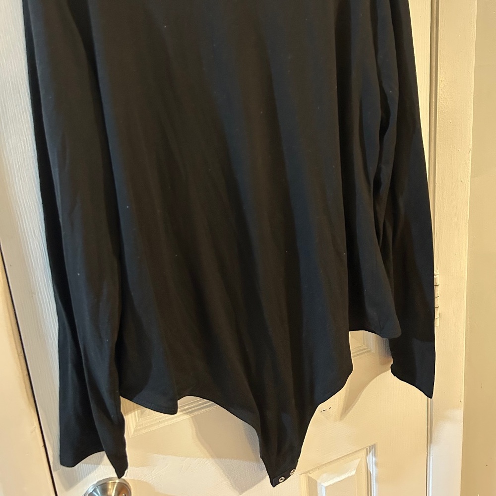 Black long sleeve body suit